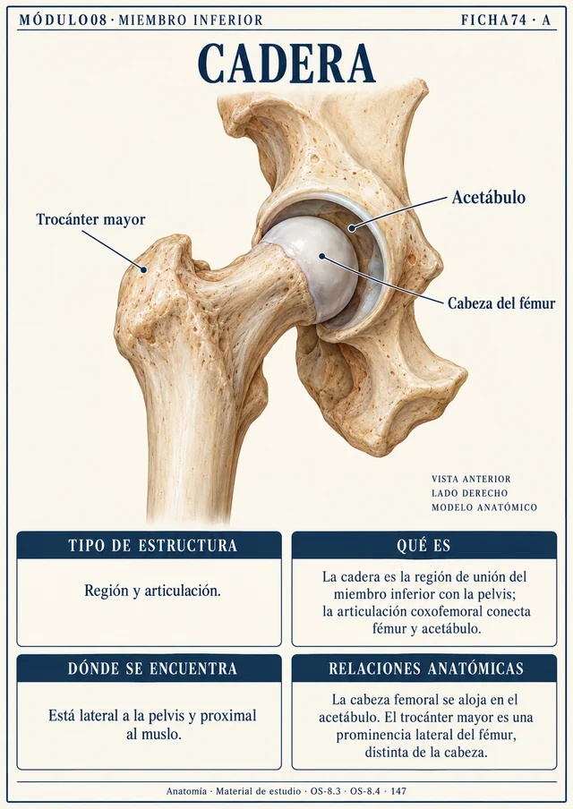 Ficha 74 A: Cadera